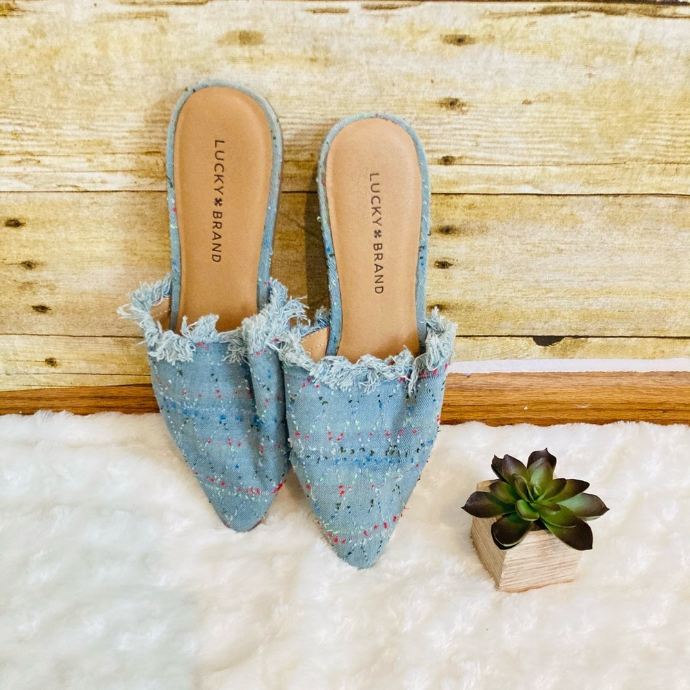 Lucky Brand Bapsee Canvas Slides - Picture 2 of 8